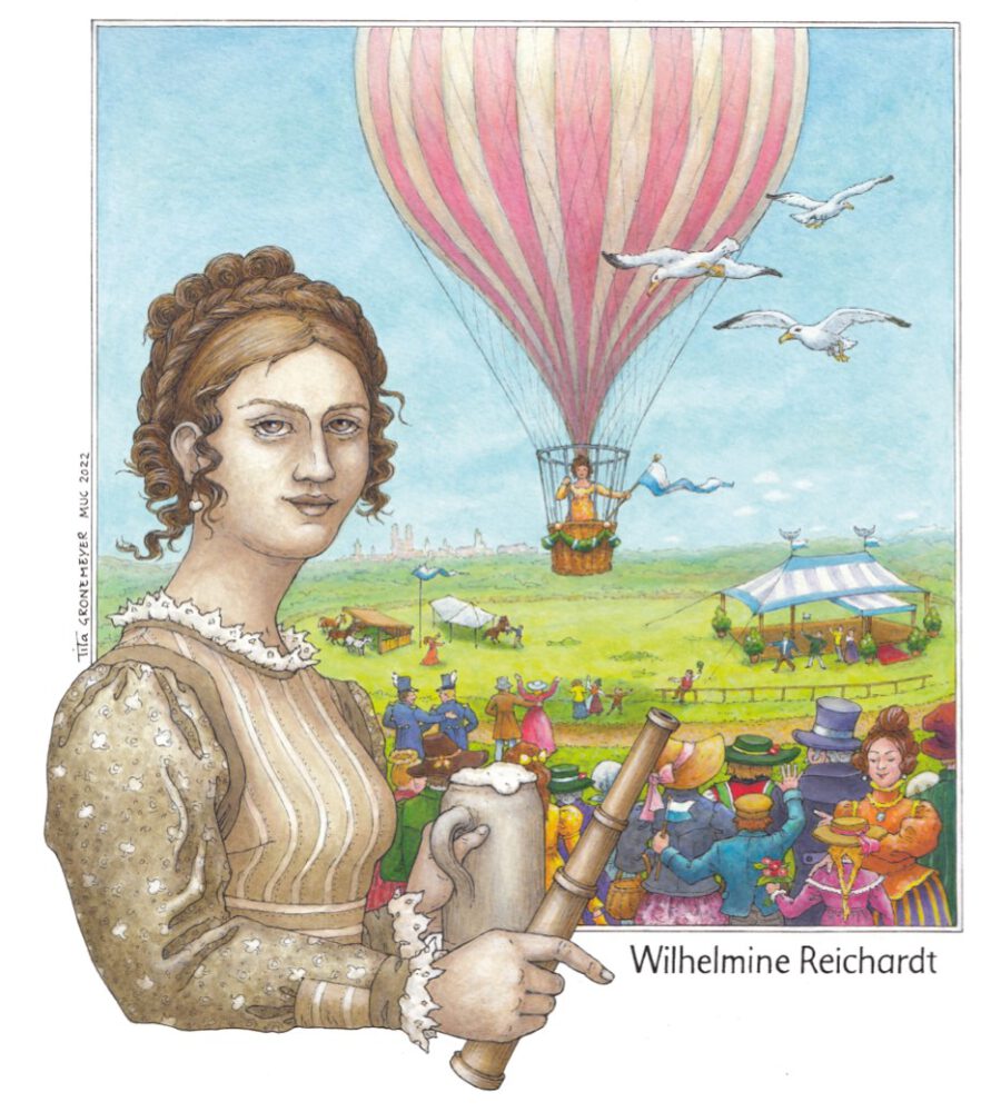 Aeronautik auf dem Oktoberfest 1820 Wilhelmine Reichardt (1788 - 1848)
